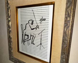 Saul Steinberg litho "The Composer"