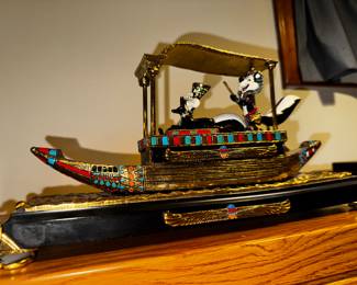 Cleopatra's barge with Pepe Le Pew + Penelope limited ed'n