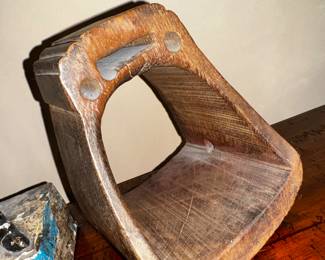 Vintage wooden stirrup, maybe Mexican Conquistador ?
