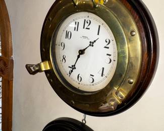 Wuersch ship's porthole clock Nautical.. I'm sensing a theme here...