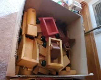 Building blocks and cars