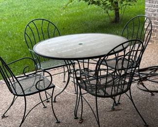 Outdoor dining table