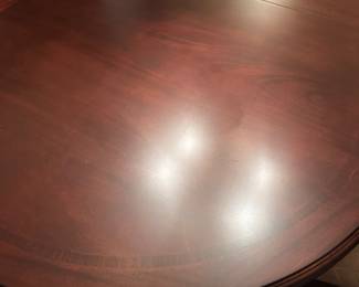 Thomasville dining table with six chairs