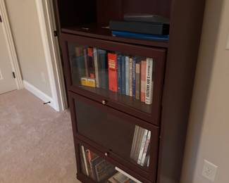 Law glass door bookcase