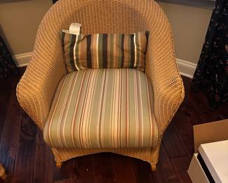 Lloyd Flanders Wicker rocking chair. This is a set with sofa, rocker, table and chair