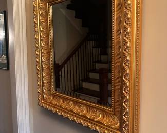 Beeautiful entry gold mirror