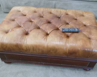 leather ottoman