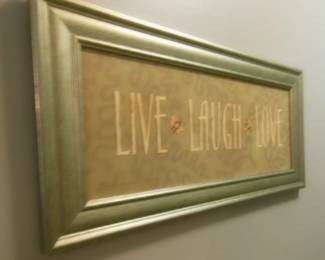 framed sign