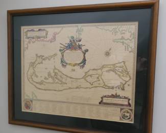 framed map
