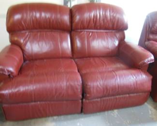 leather love seat