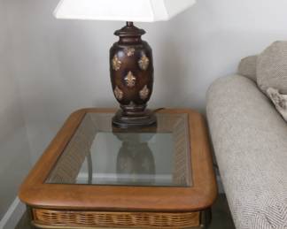 table and lamp