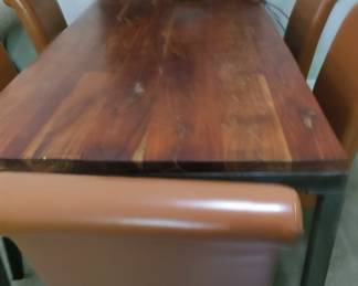 wood top table
