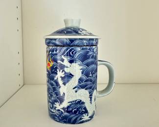 Asian-Style Dragon Porcelain Mug