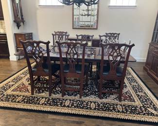 Gorgeous dining table with eight chairs