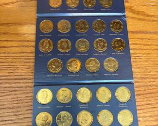 Presidential dollar coin set