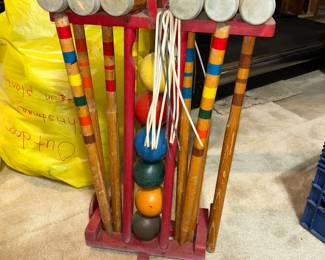 Vintage Croquet Set