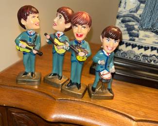Vintage Beatles Cake Toppers/ Bobble heads
