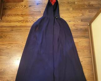Vintage Black Velvet MacIntosh Cape