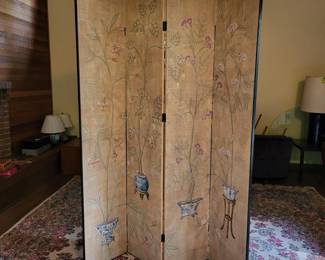 Hand Painted Room Screen