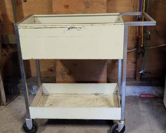 Rustic Rolling Cart