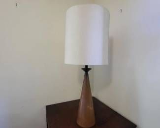 MCM Teak Lamp