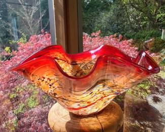 John Gerletti Art Glass Bowl