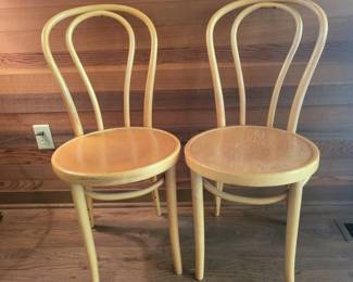 Two Hairpin Back Chairs