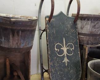 Country sled with old paint