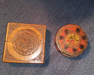 Snuff box, pocket watch holder box