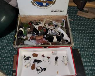 Metal farm animals