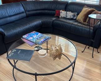 Sectional Faux Leather, Coffee Table