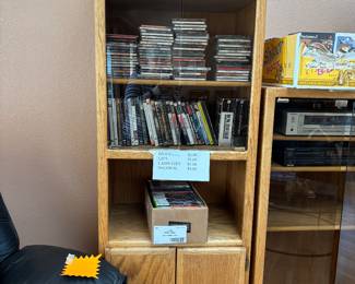 DVD's,. CD's