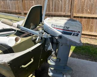 Aluminum Boat with trailer and small motor - available for presale $1200 for the package. Boat and trailer will not be separated at this time. Call 318-500-5391