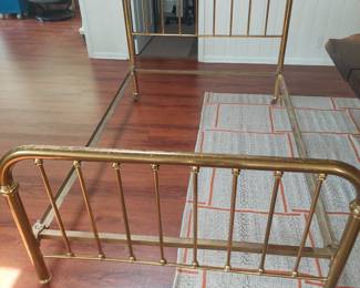 double brass bed frame