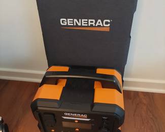 Generac portable power station and solar panet