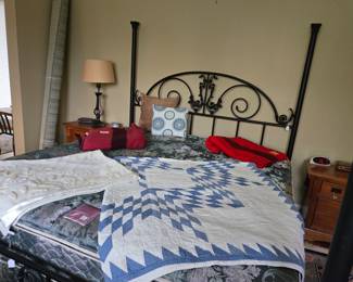 Iron king size bed