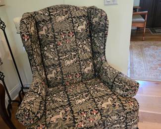 Pair of wing back chairs