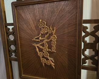 Detail of panel on screen