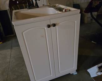 Sink and cabinet