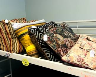 Couch pillows & bunk bed
