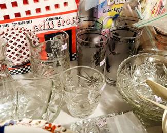 Crystal dishes & glassware set