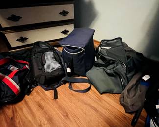 Gym bags, duffel bags, soft-sided insulated cooler bag