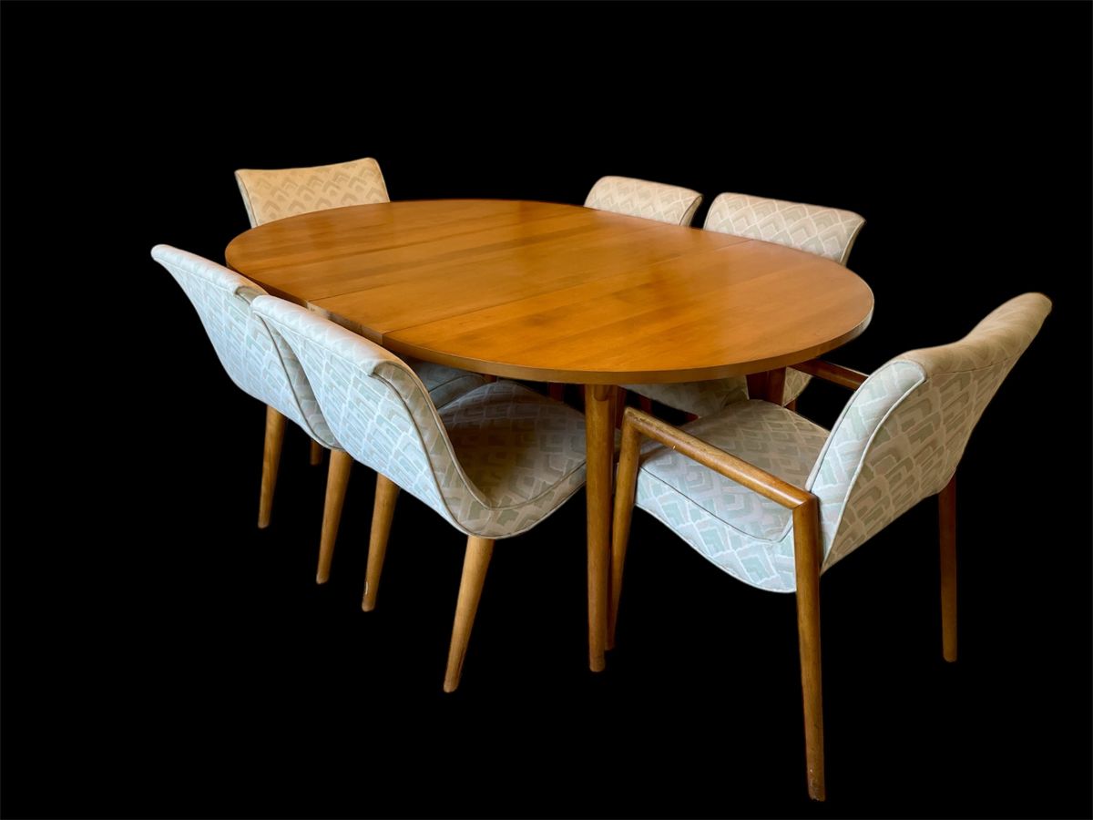 Conant Ball MCM dining room table with 6 chairs