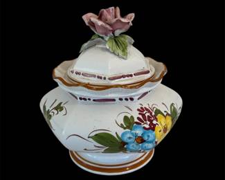 Capodimonte-Style Floral Tureen