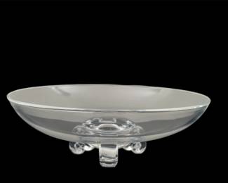 Steuben footed crystal bowl