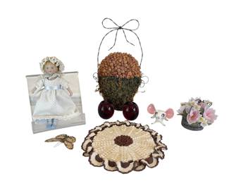Small Avon Porcelain Doll, Home Decor & Other Eclectic Items