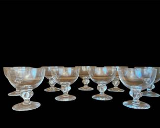 8 sherbert glasses