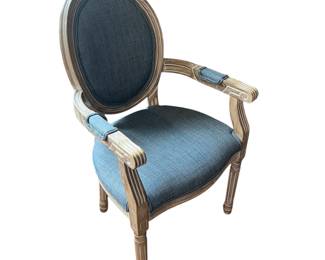 Wayfair Etsel Blue Upholstered Armchair - 22" x 22" x 38"