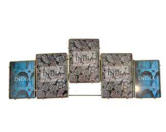 Multi-picture Gold-Tone Metal Wall Frame