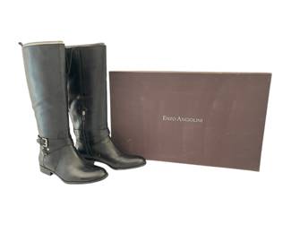 Enzo Angiolini Wide Calf Black Boots